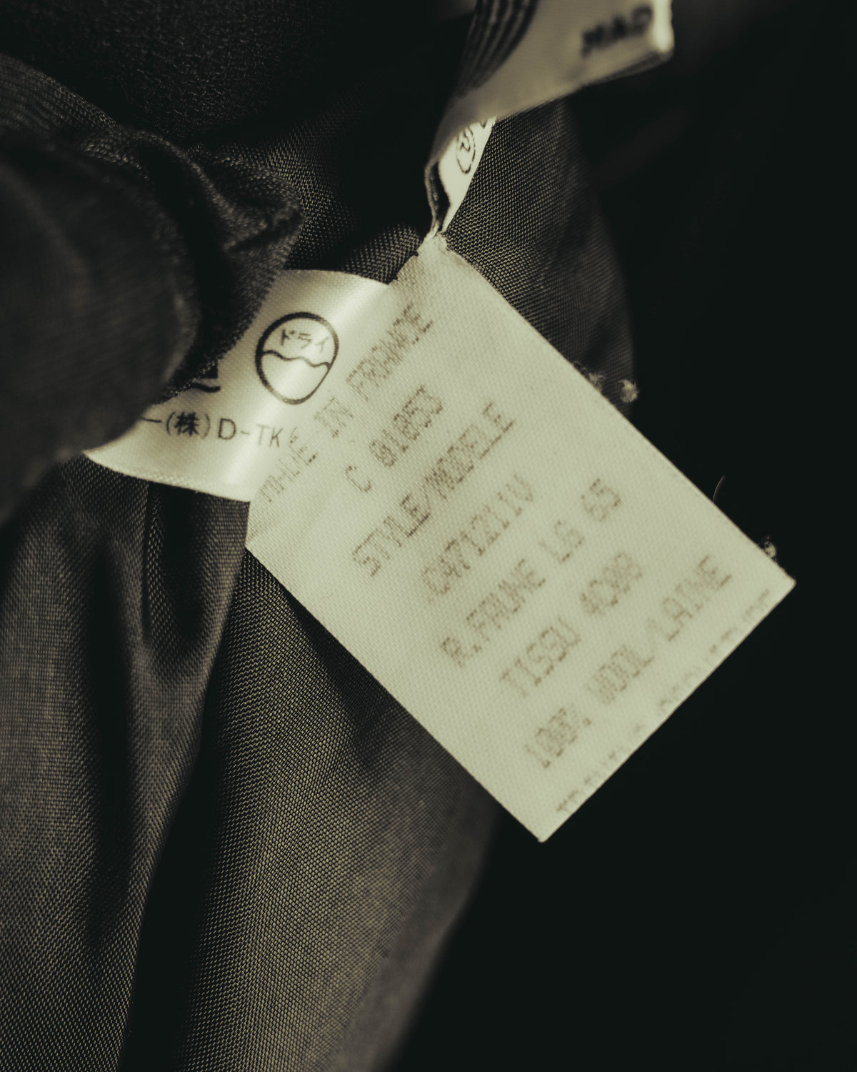 "CELINE" 80's Velvet collar maxi coat dress