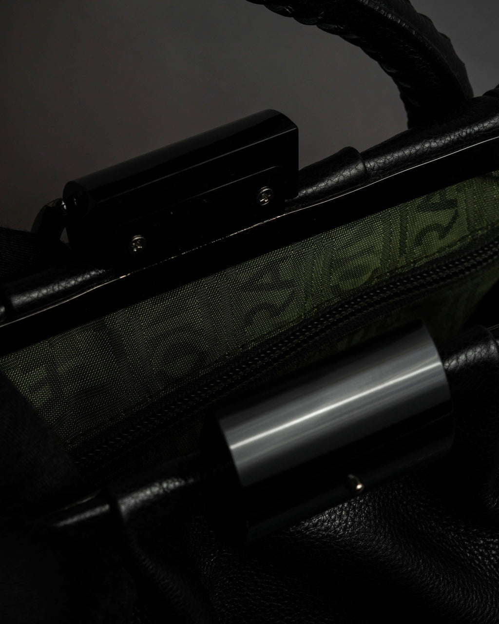 "Salvatore Ferragamo" Draping design lace-up detail leather bag