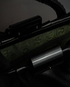 "Salvatore Ferragamo" Draping design lace-up detail leather bag