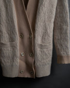 "Chloe" Angora mix standing up long cardigan