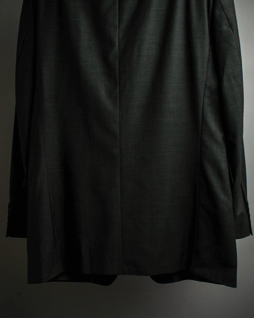 "HUGO BOSS" Fine-gauge wool khaki gray set up