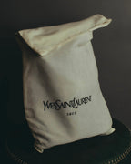 “Yves Saint Laurent” 90’s-00’s Cassandra logo one shoulder leather bag