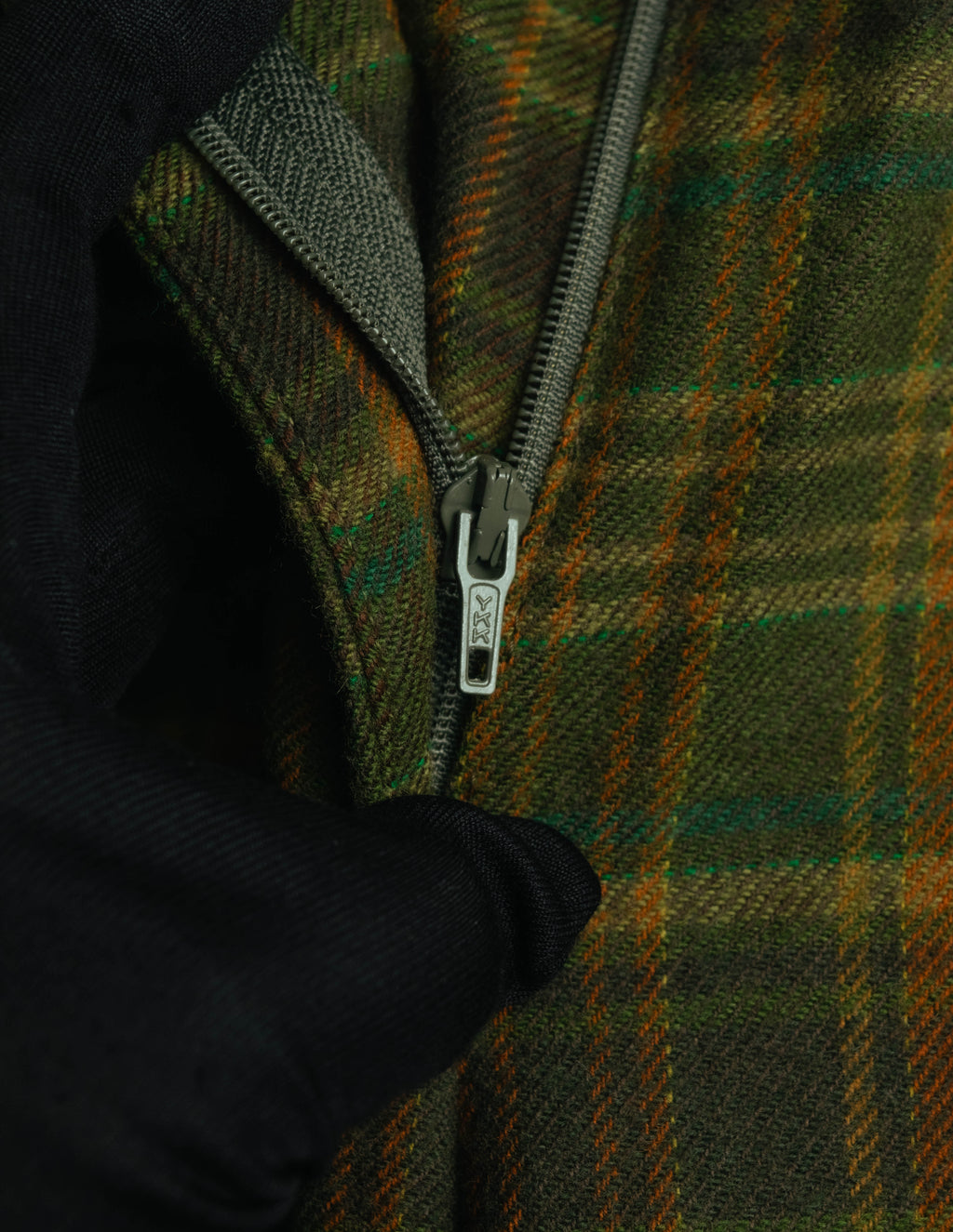 "Christian Dior" 80's-90's Wool plaid blouson and trousers set