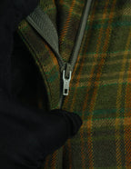 "Christian Dior" 80's-90's Wool plaid blouson and trousers set