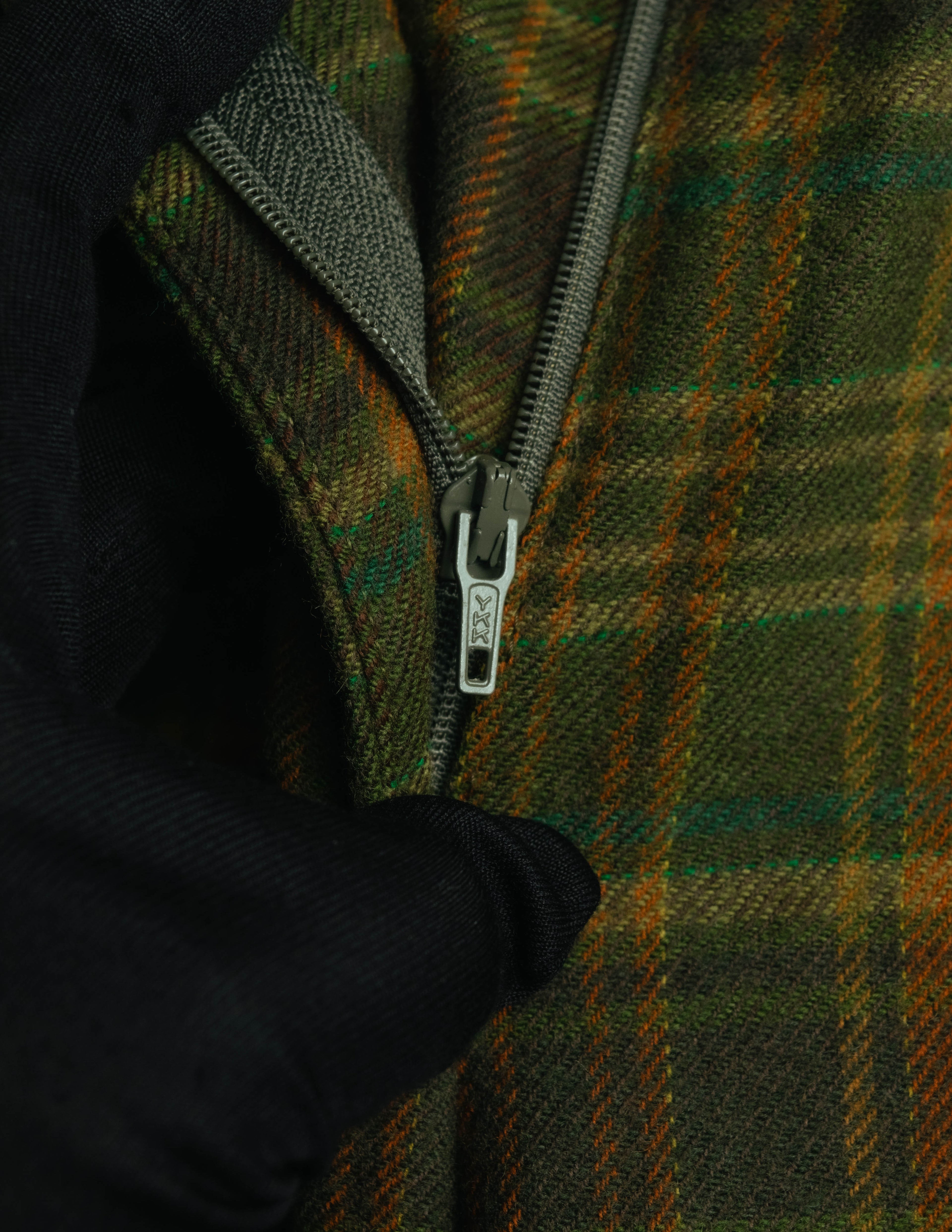 "Christian Dior" 80's-90's Wool plaid blouson and trousers set