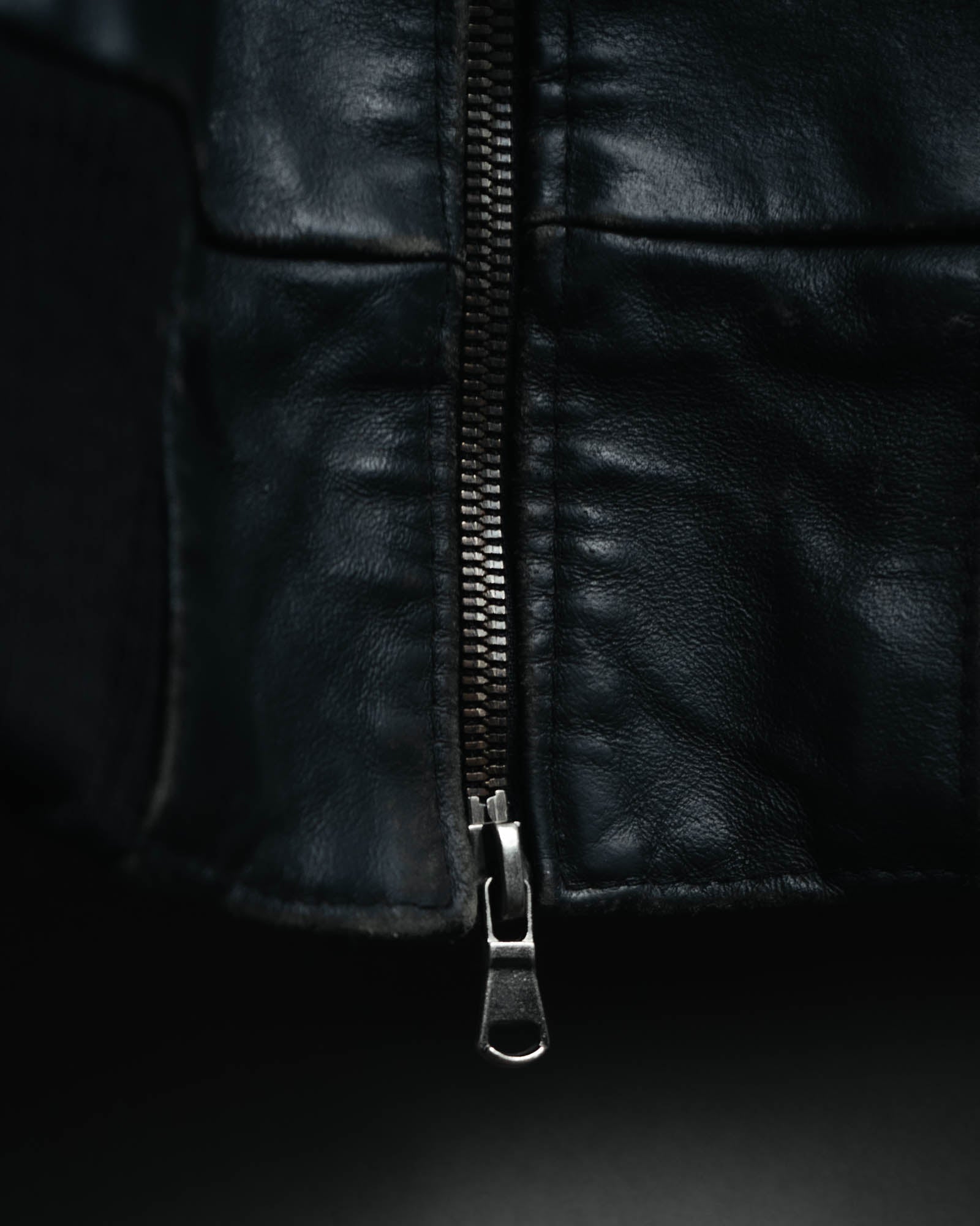-MOOD MILLÉSIMES- 80’s-90’s softly draped leather bomber jacket