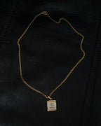 "CELINE" Logo pendant necklace