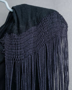 "Rick Owens Lilies" Fringe design draping sleeveless tops
