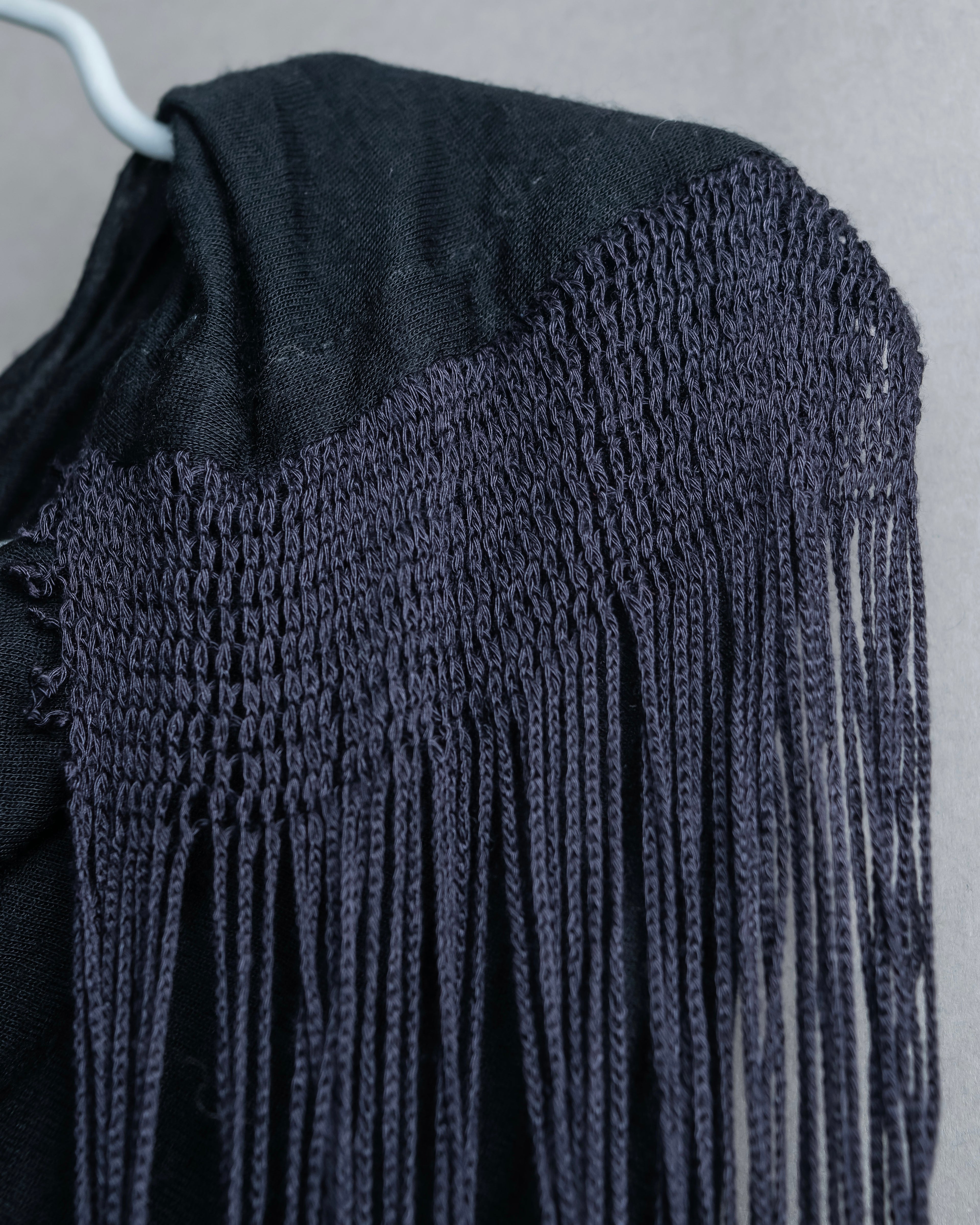 "Rick Owens Lilies" Fringe design draping sleeveless tops
