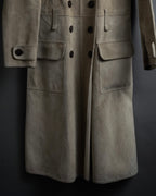 "LOUIS VUITTON" 00's Marc Jacobs period double-breasted suede coat