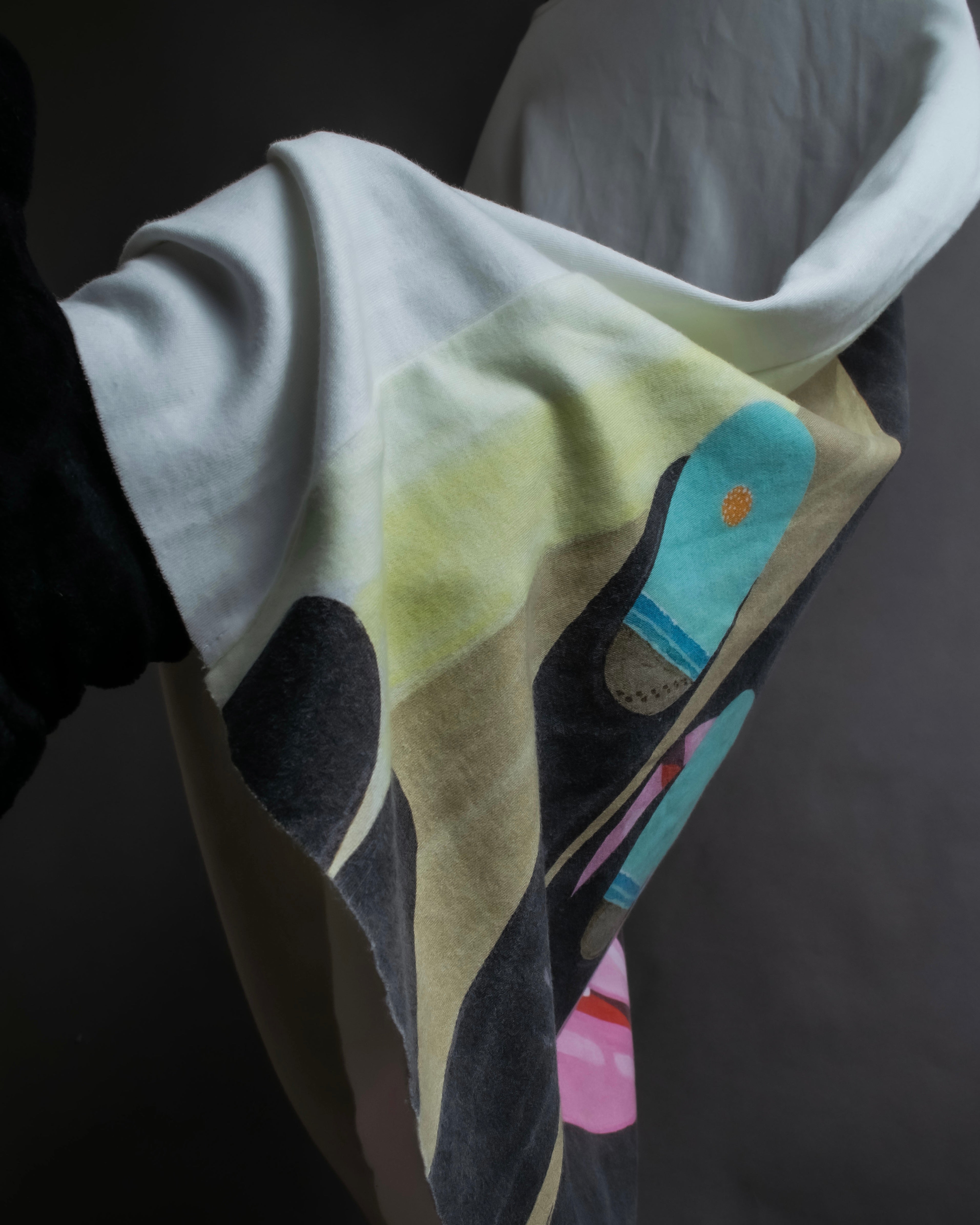 "RAF SIMONS" 13SS Surrealist face print sleeveless top