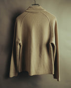 “Salvatore Ferragamo” 90’s-00’s Virgin wool raglan-sleeve cardigan jacket