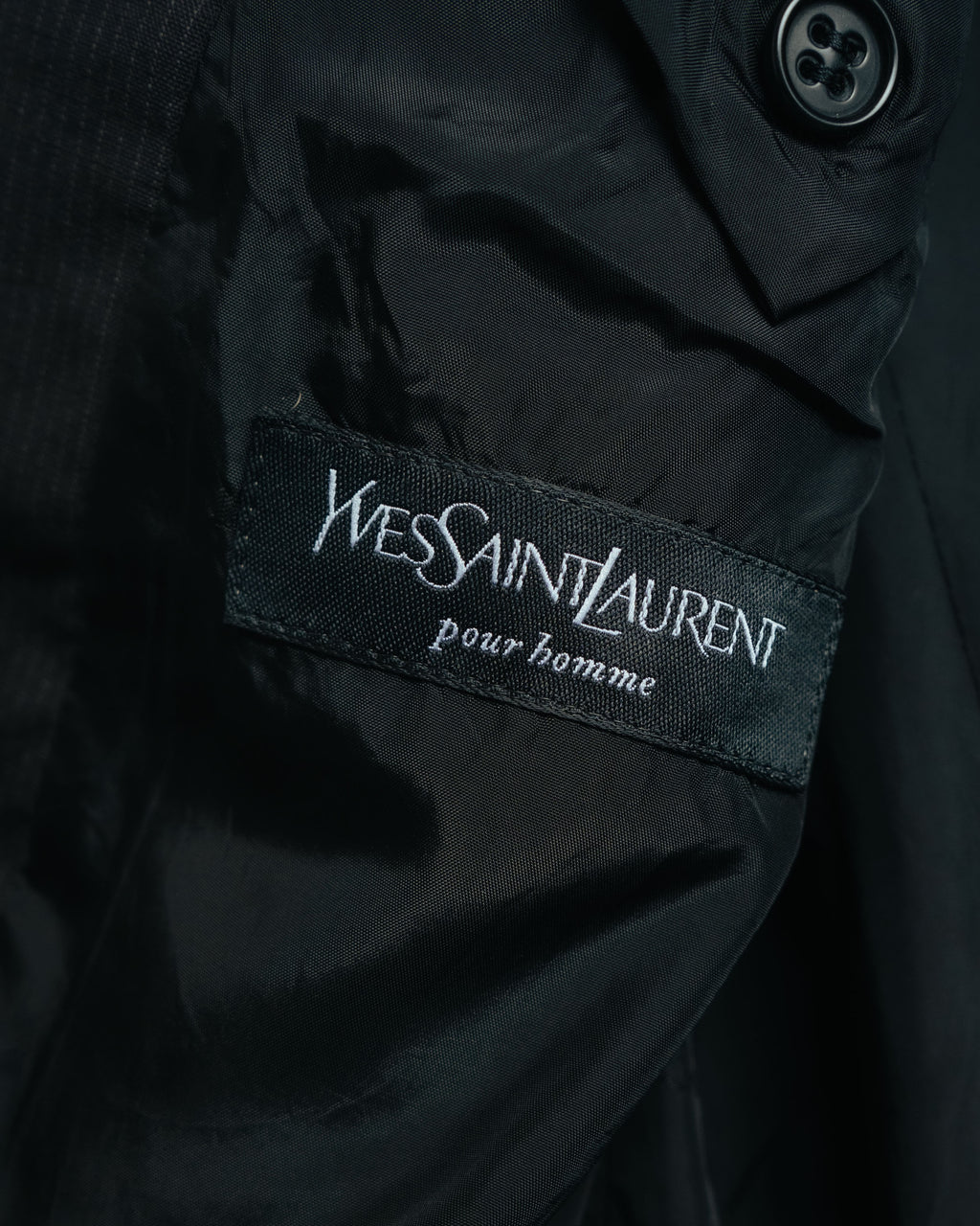 -MOOD Vintage Collections-
90’s Pinstripe wool tailored jacket
by Yves Saint Laurent pour homme