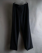 "JEAN PAUL GAULTIER FEMME"
 High-waisted straight draping slacks