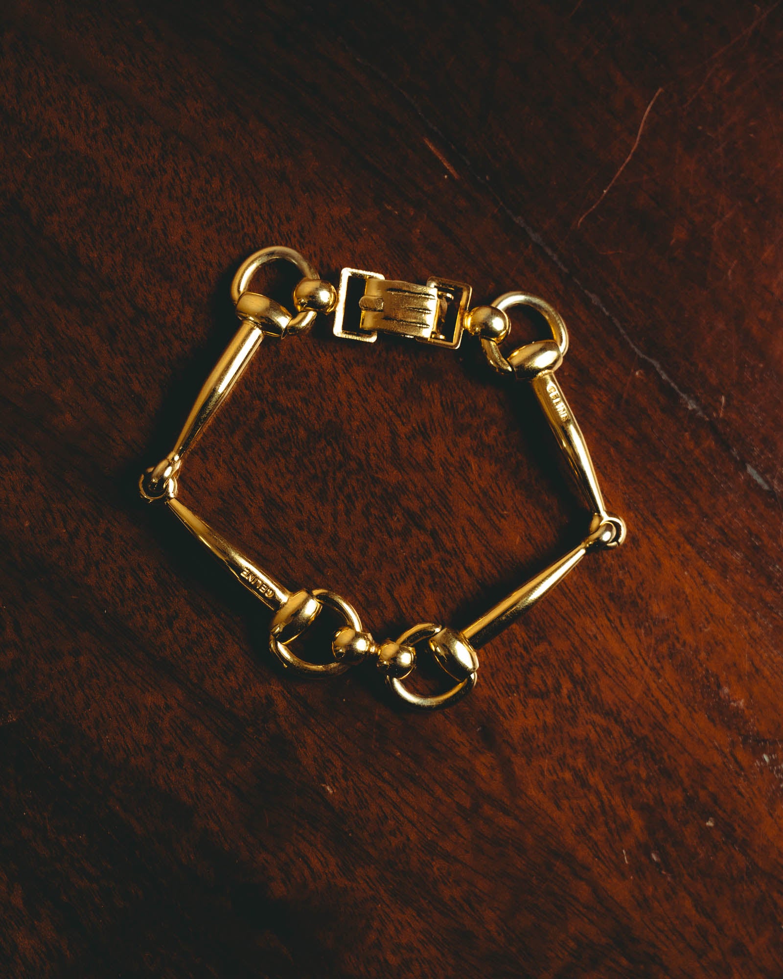 -SPECIAL- “CELINE” 70’s-80’s vintage horsebit link bracelet