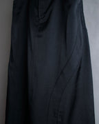 "JEAN PAUL GAULTIER MAILLE FEMME" Side panel design flared skirt