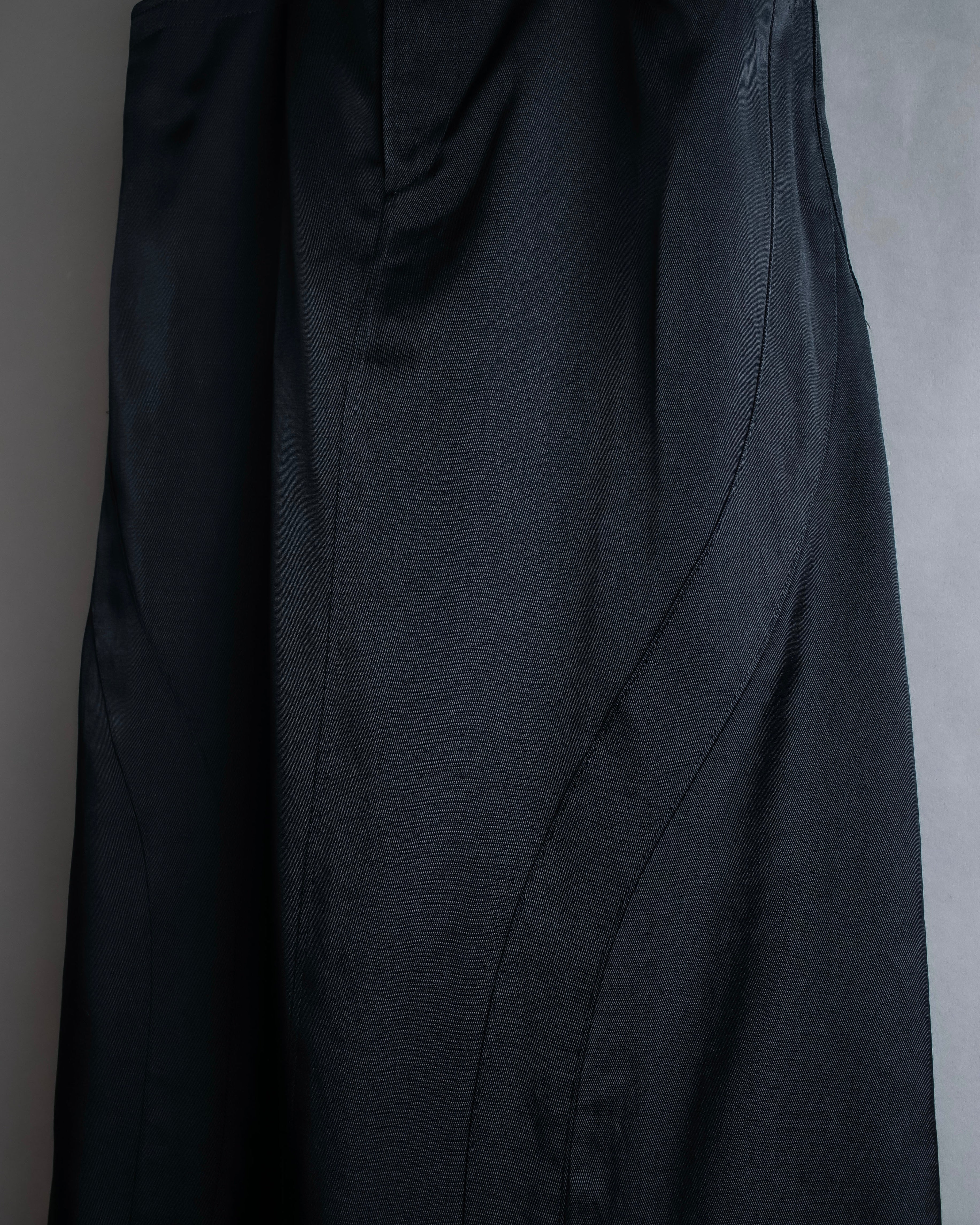 "JEAN PAUL GAULTIER MAILLE FEMME" Side panel design flared skirt