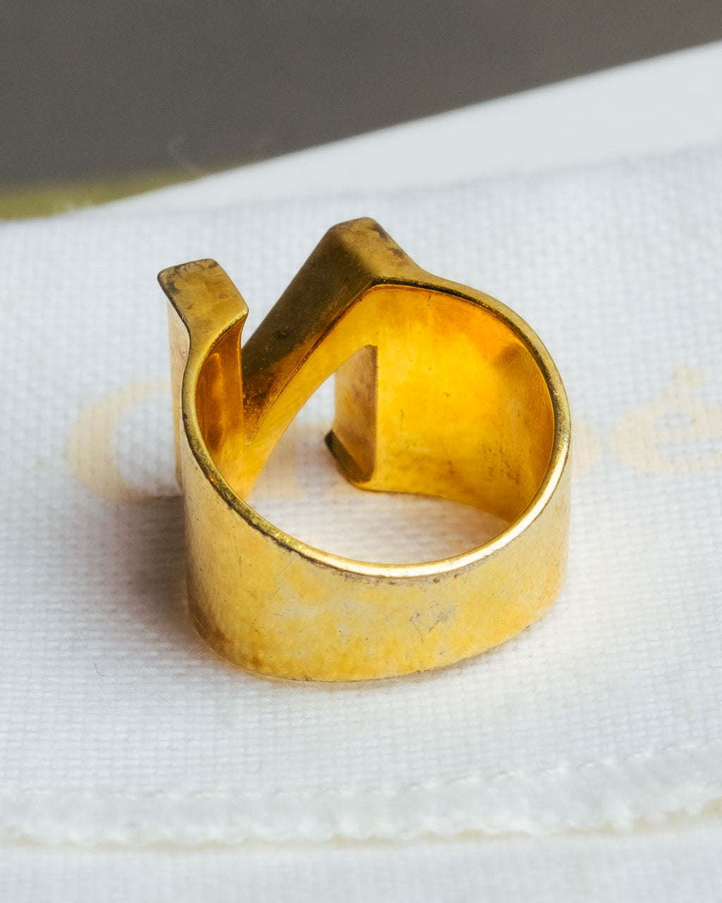 "Chloé" 2015 AW Gold alphabet ring