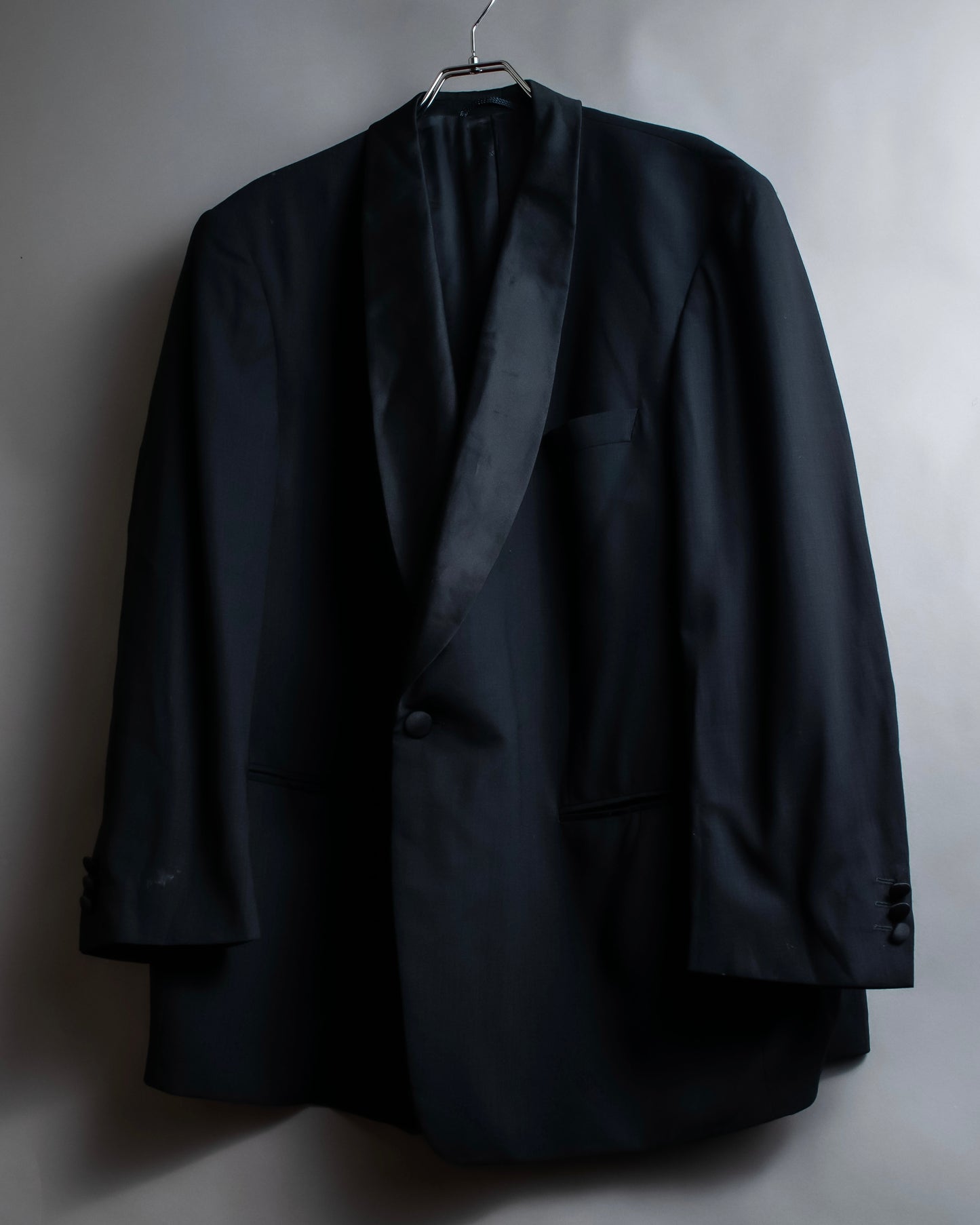 "EDUARD DRESSLER" Shawl collar glossy tuxedo jacket