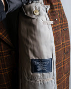 "Burberrys" Warm-colored checked twill tailored jacket
