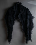 "GUCCI" Tom Ford period random pleats fringe stole