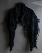 "GUCCI" Tom Ford period random pleats fringe stole