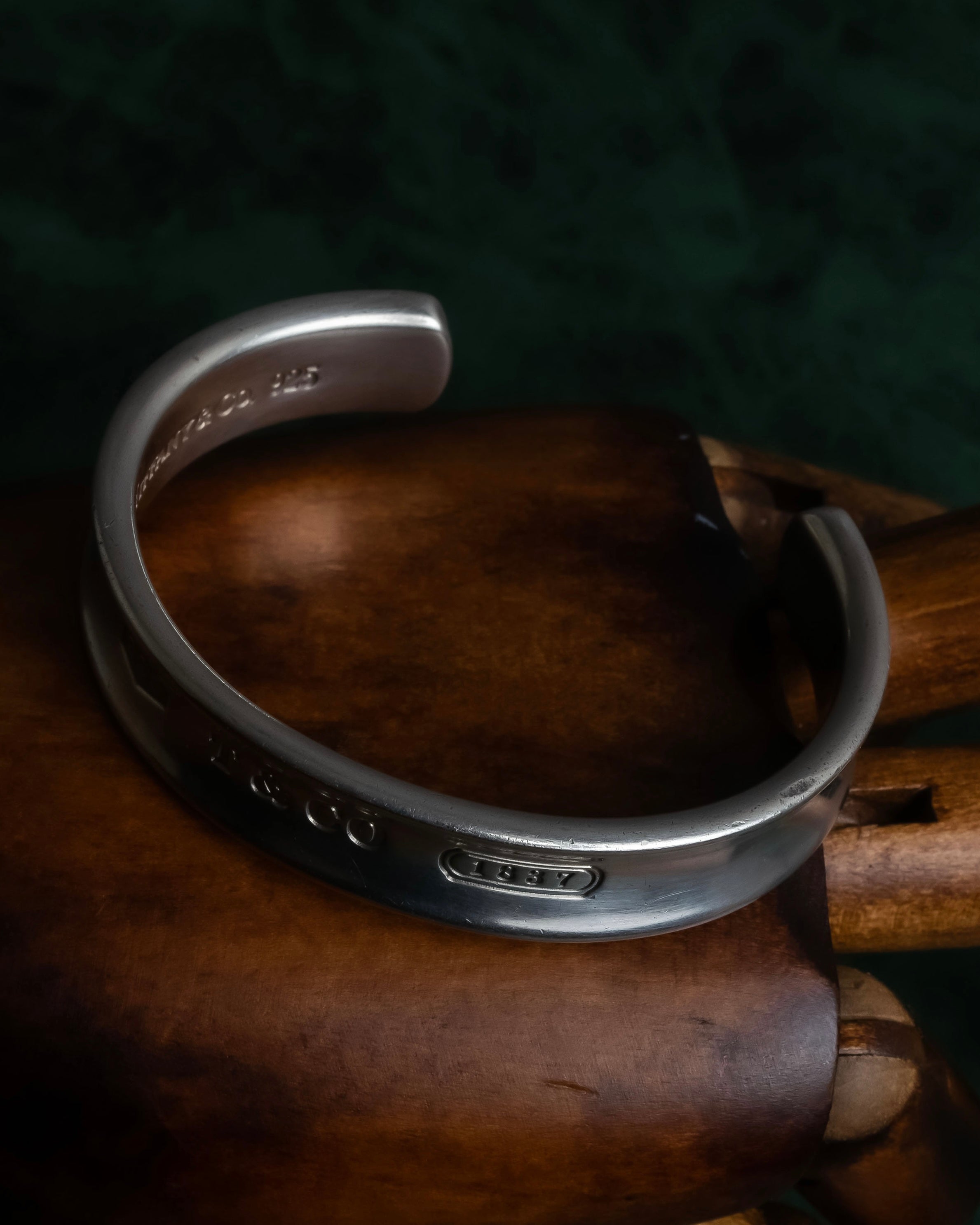"Tiffany&Co" 1837 collection sterling silver cuff bangle