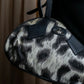 "Vivienne Westwood" Leopard abstract print rounded horizontal shape one handle bag