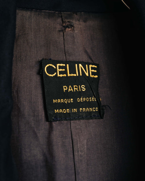 "CELINE" 70's-90's Classic belted trench coat