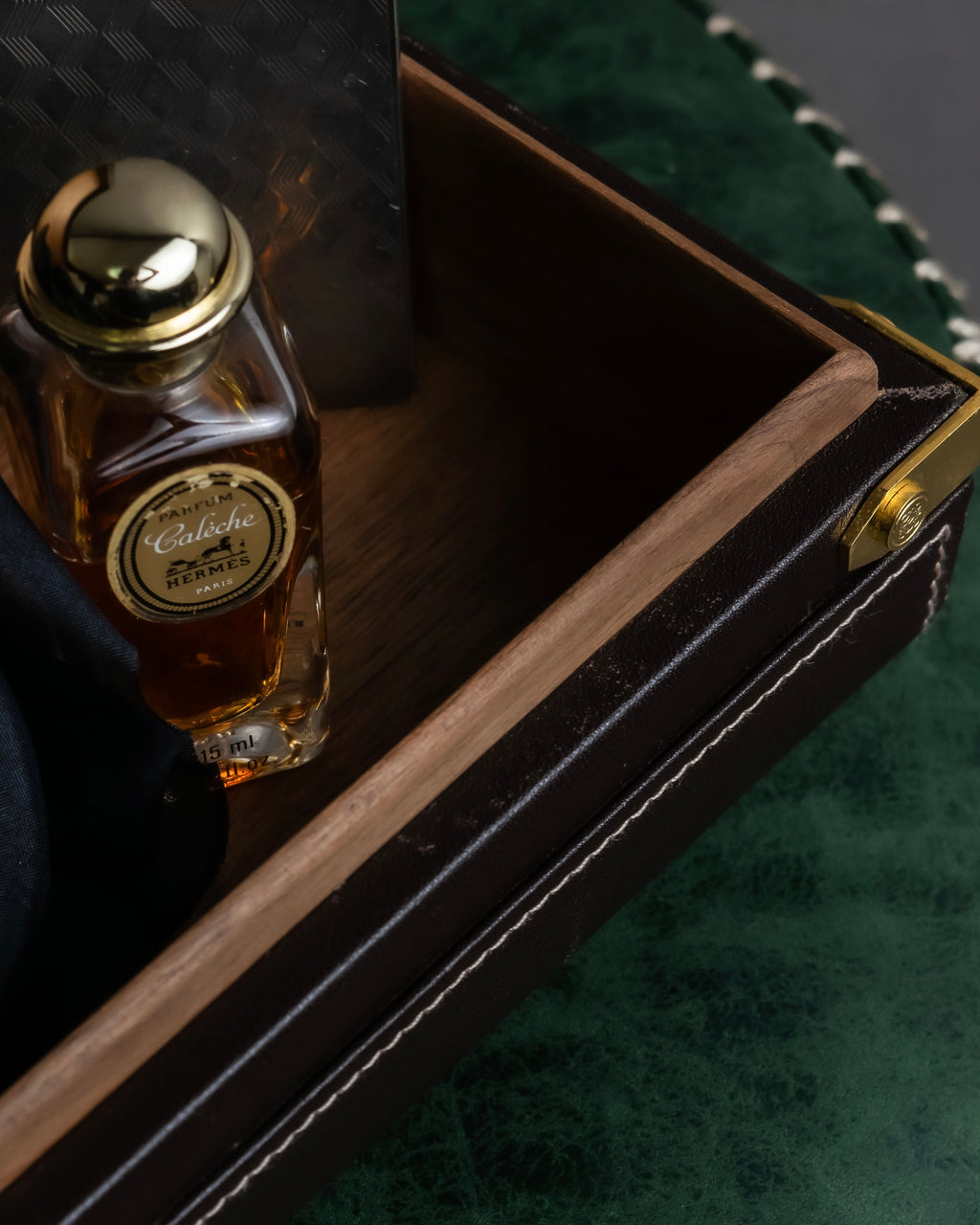 "LOEWE" Logo engraved wooden storage box