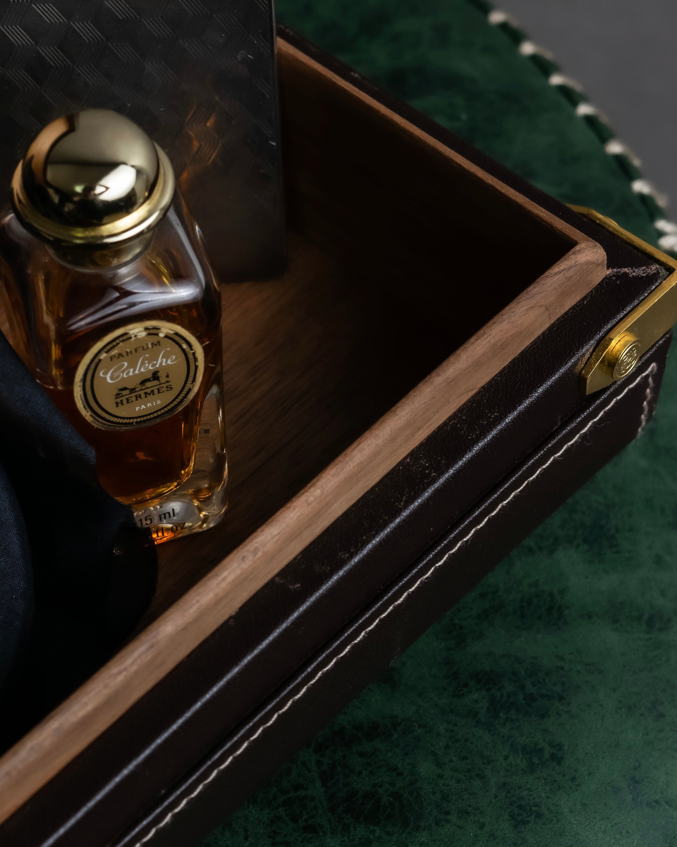 "LOEWE" Logo engraved wooden storage box