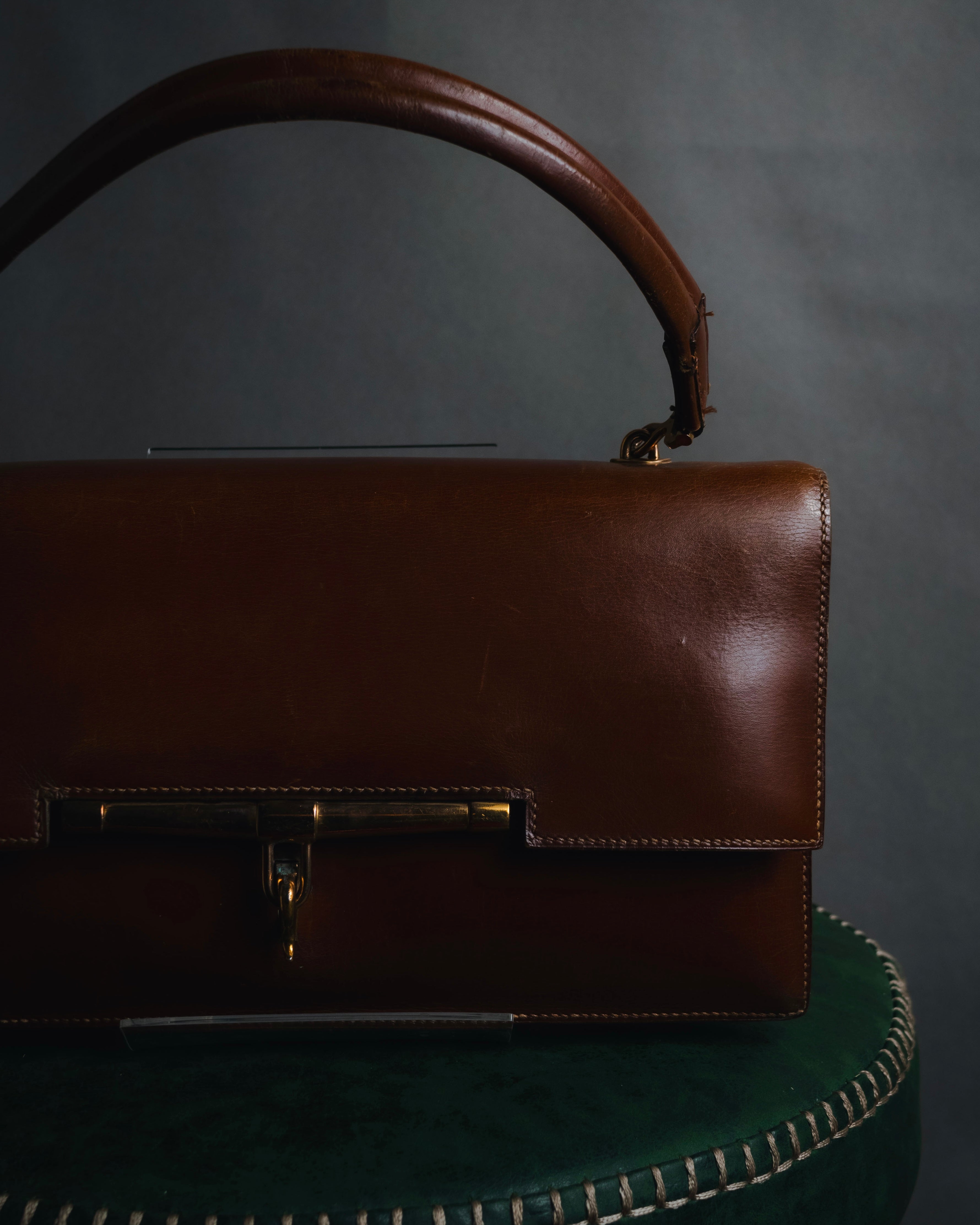 –SPECIAL– "HERMES"
60’s-70’s Palonier box calf top handle bag