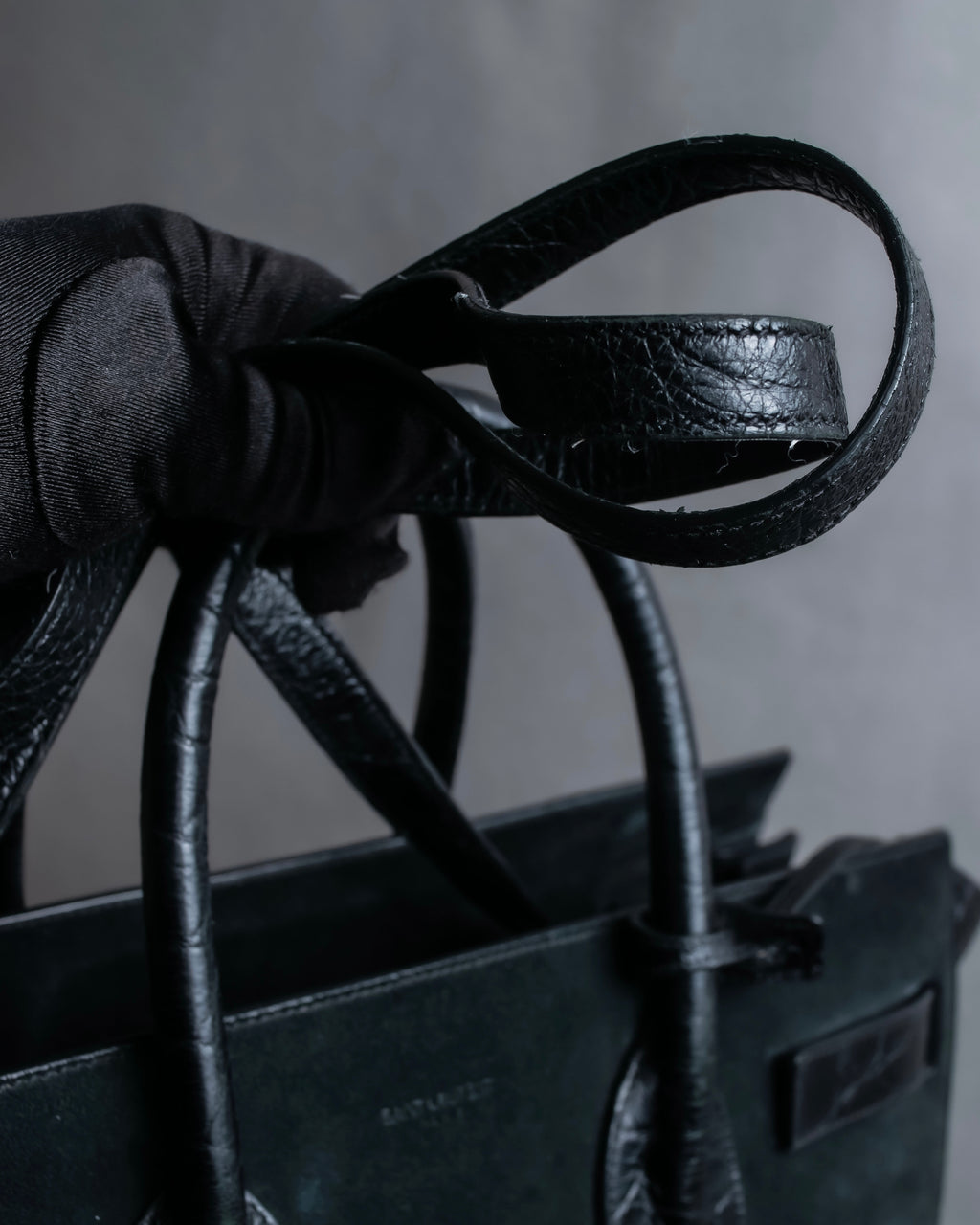 "Saint Laurent" Sac du Jour leather combination 2way bag