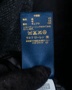 "POLO Ralph Lauren" Herringbone weave charcoal gray tailored jacket