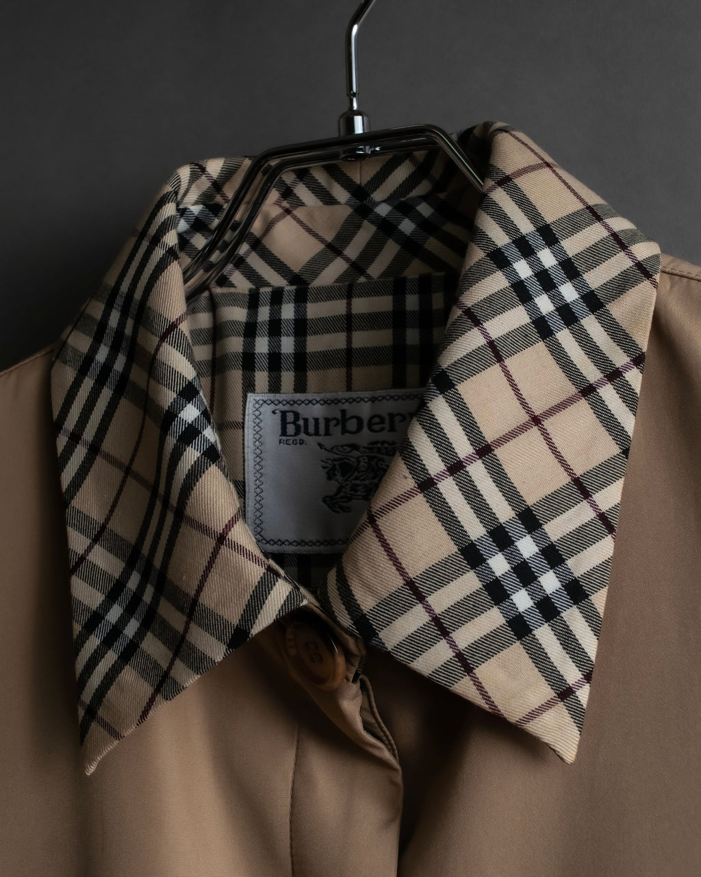 "BURBERRYS" Check reverse design short blouson