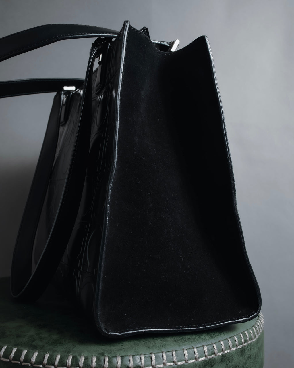 "Salvatore Ferragamo" Late 90’s Gancini embossed leather tote bag