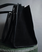 "Salvatore Ferragamo" Late 90’s Gancini embossed leather tote bag