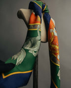 "Hermès" 90's-00's Classic printed silk scarf