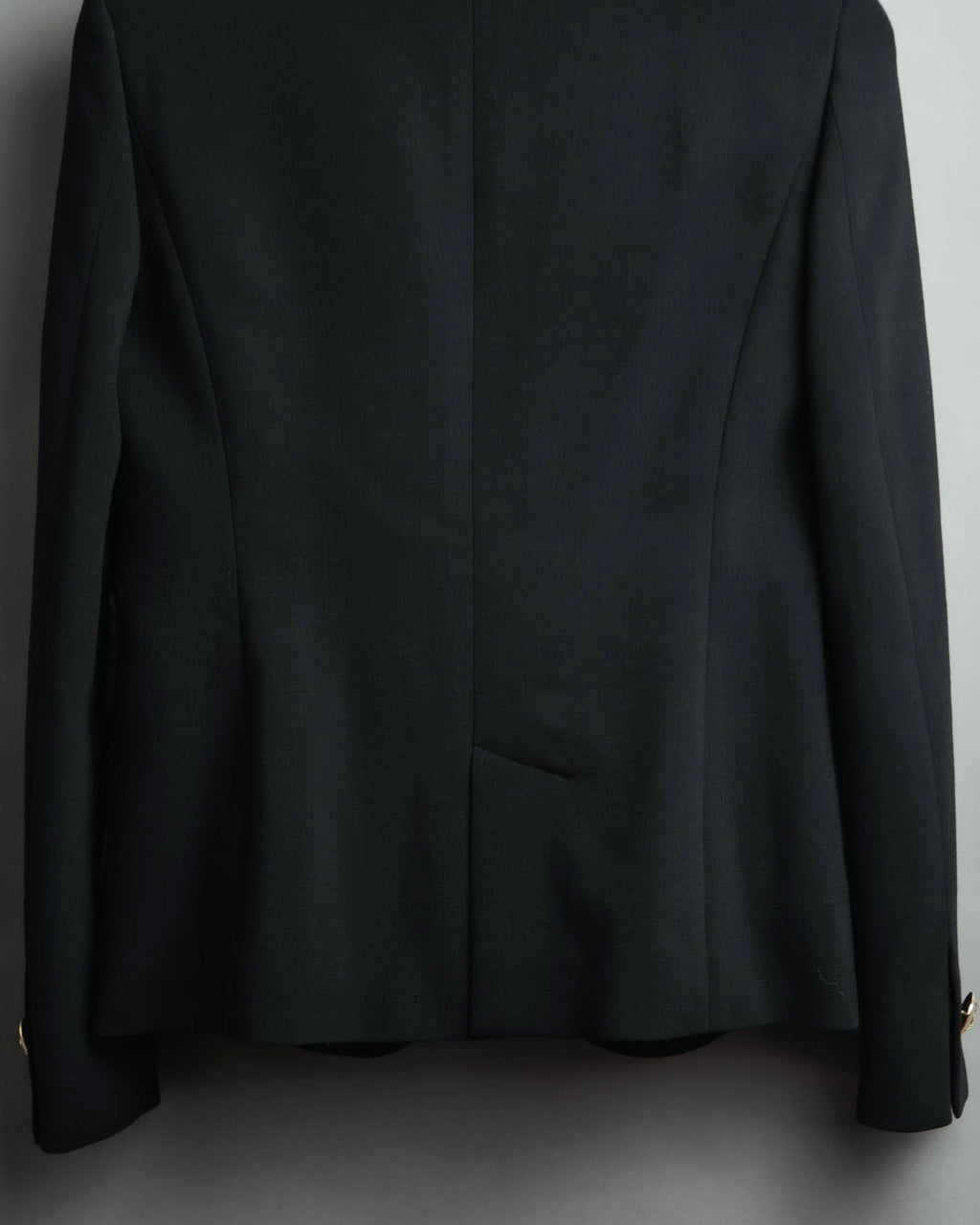 "EMILIO PUCCI" 00's-10's Gold buttoned tailored wool blazer