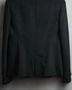 "EMILIO PUCCI" 00's-10's Gold buttoned tailored wool blazer