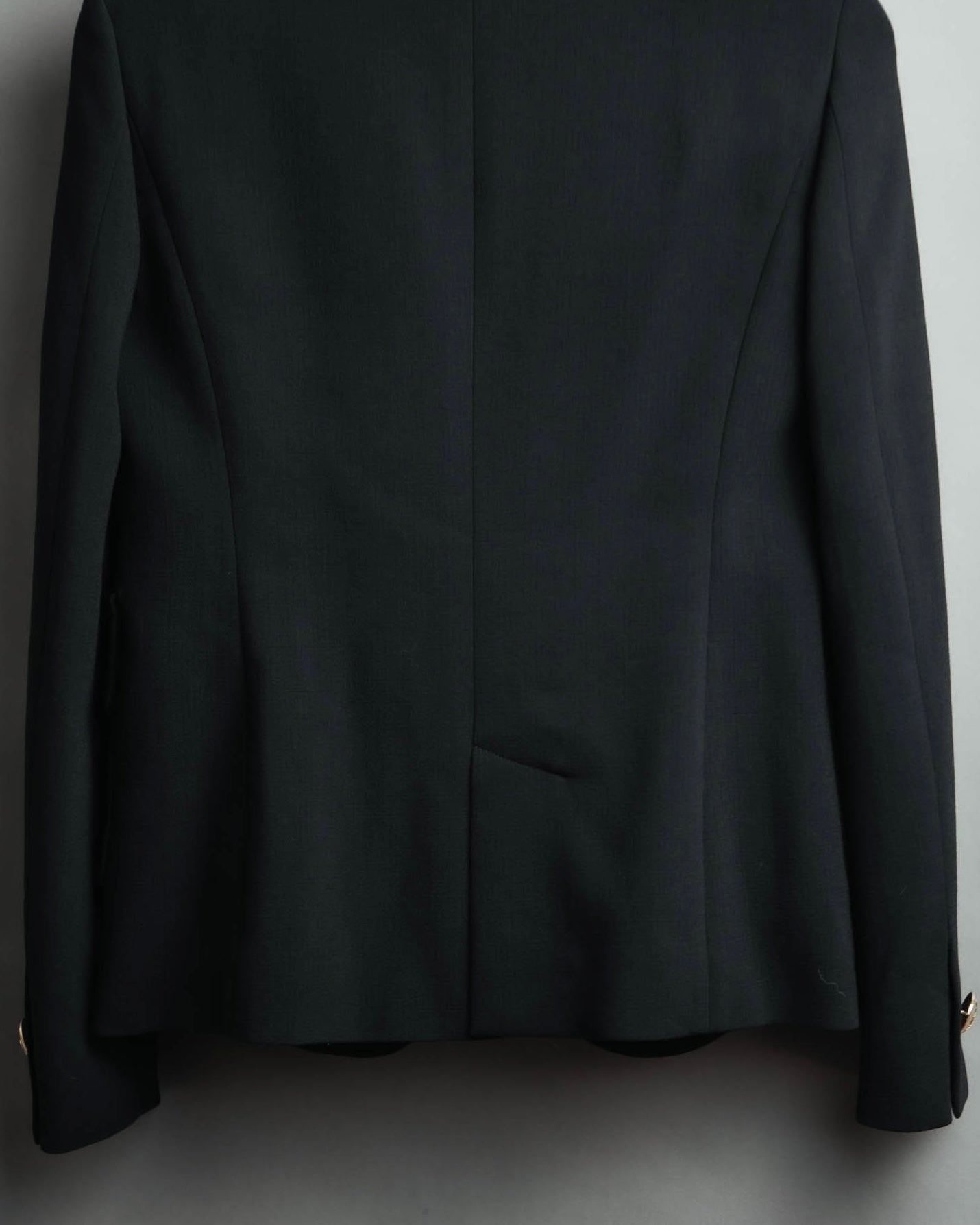 "EMILIO PUCCI" 00's-10's Gold buttoned tailored wool blazer