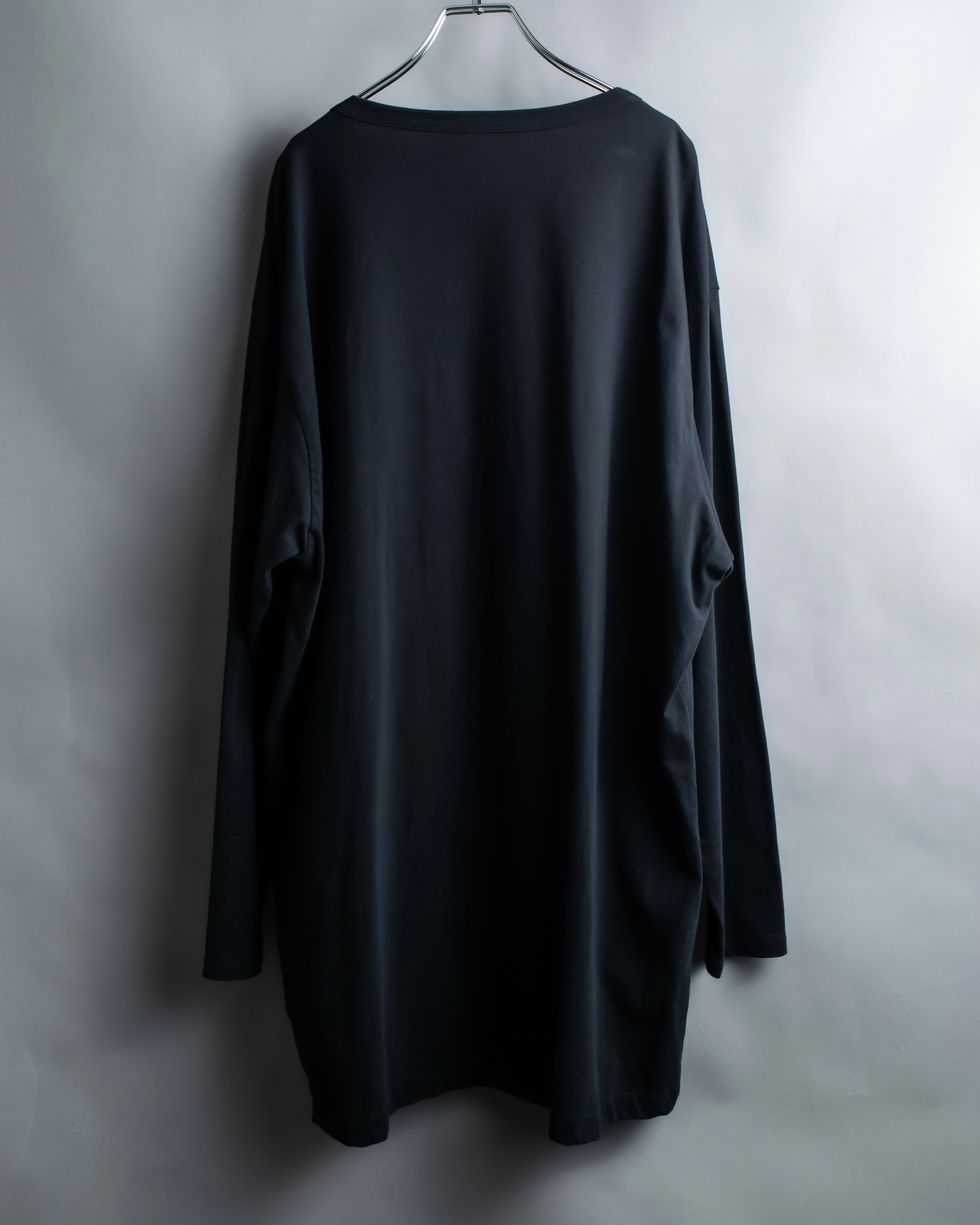 "Ground Y" Double zip design long tops