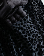 "EMPORIO ARMANI" Velvet dot beautiful pleated dress