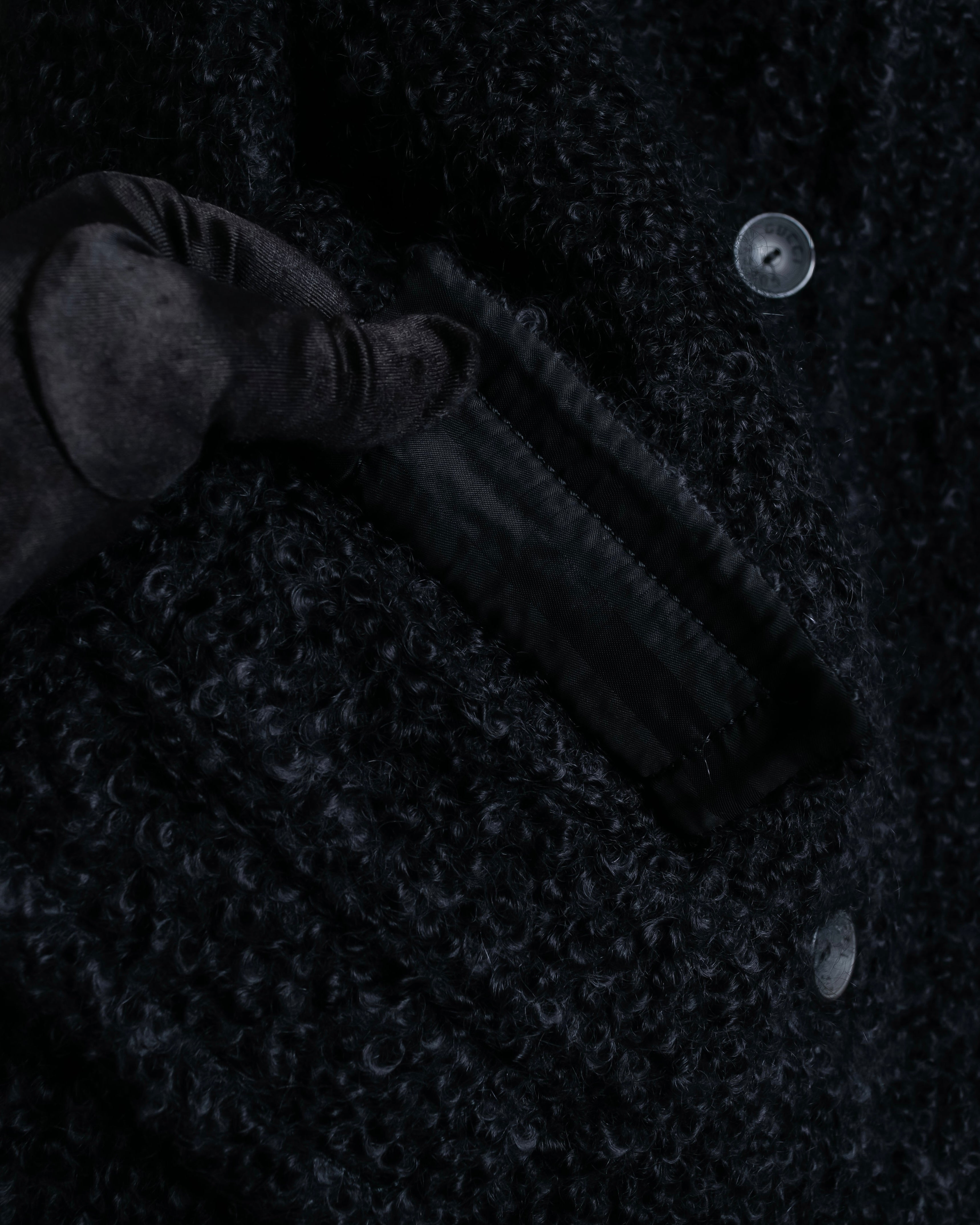 "GUCCI" Compact pattern bouclé wool jacket