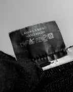 "GUCCI" G logo embroidered silk mix V-neck knit