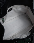 "Salvatore Ferragamo" Gancini motif design leather bowling bag