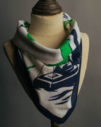 "Vintage" Souvenir de bretagne marine scarf