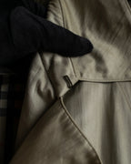 "BURBERRYS" Classic military detail maxi length trench coat