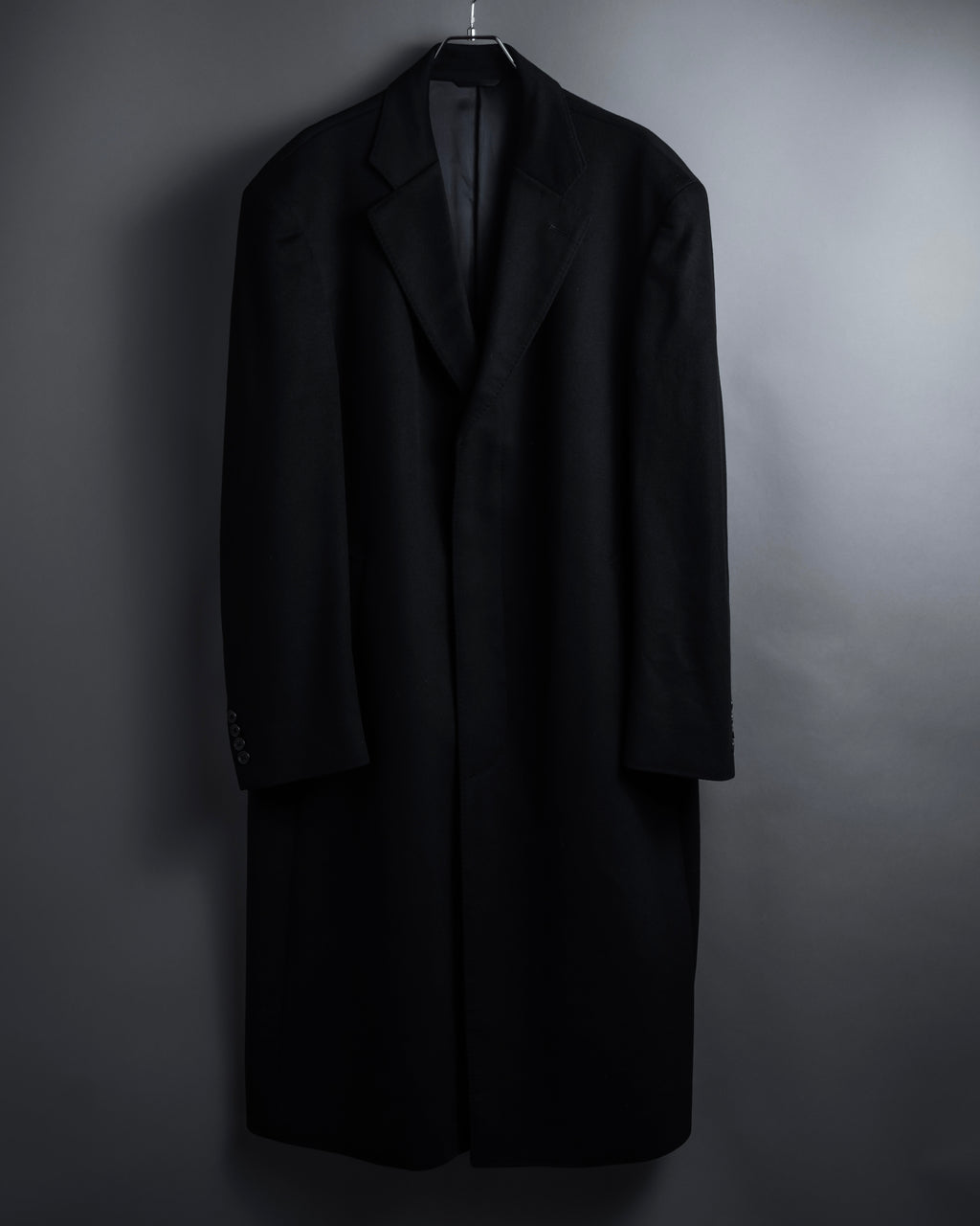 "BELLUMORE／ANTONIO FUSCO"
Fly front 100% cashmere chester coat