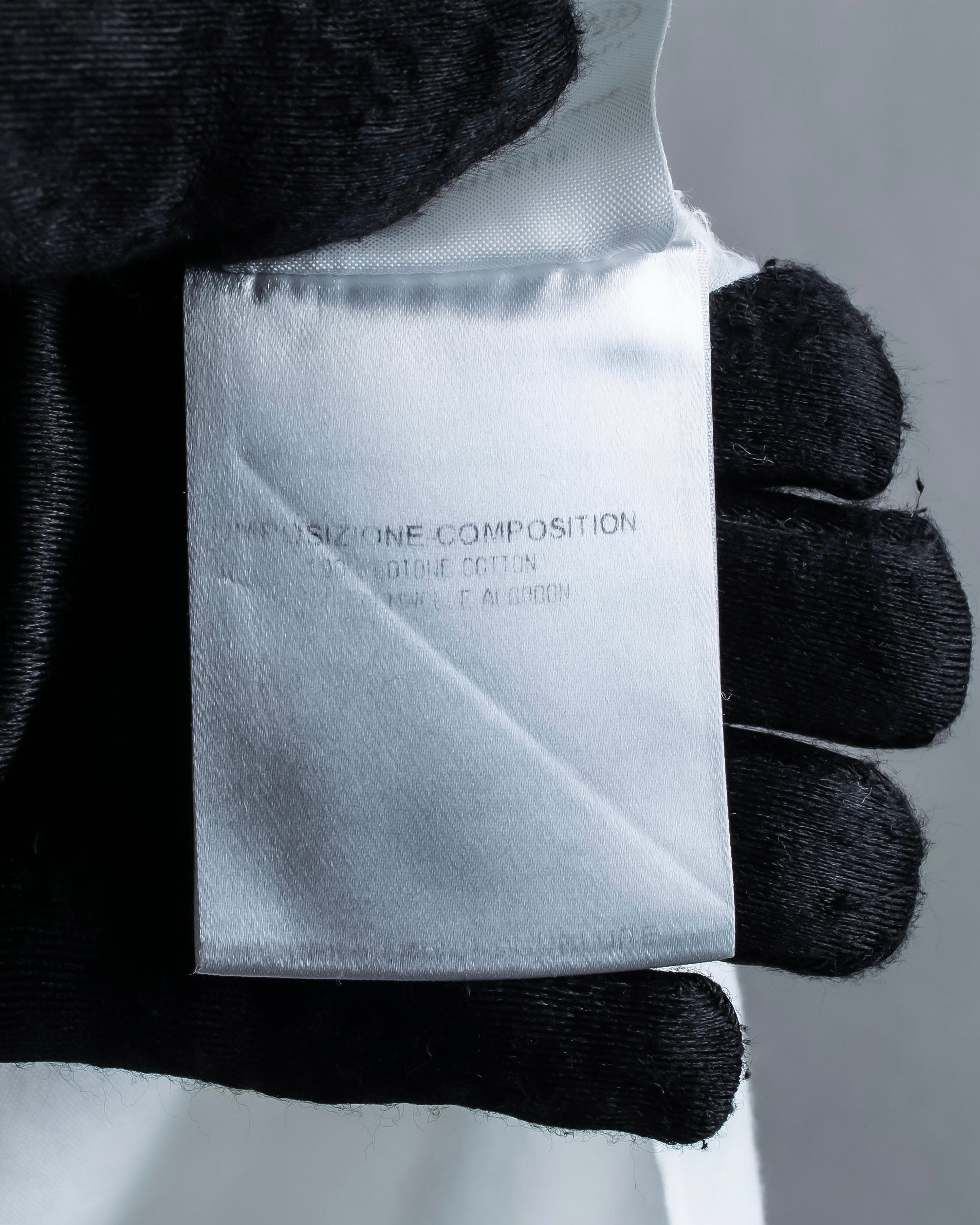 "Alexandar McQueen" Smoke art print cotton oversized shirt